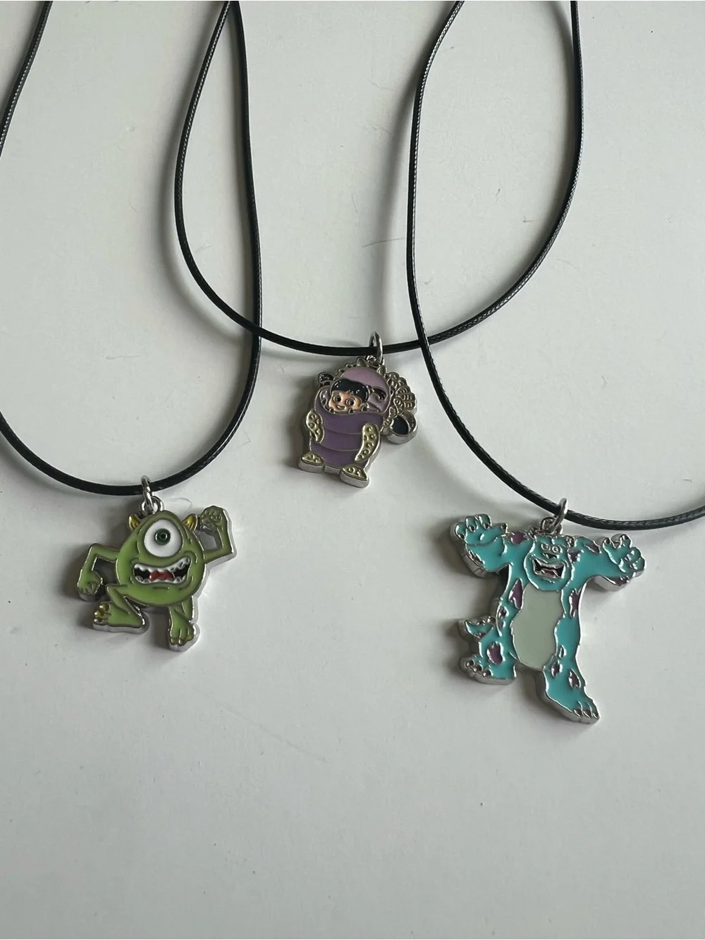 Monsters Inc. Friendship Necklace Set of 3 – Sulley, Mike & Boo